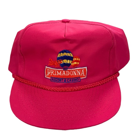 Vintage Other - Vintage Primadonna Resort & Casino Hot Air Balloon Pink Las Vegas Tucker Hat